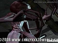 Mama matură se masturbează în animație 3D pe Sexzink.com