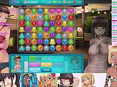 큰 가슴 Vtuber lewdneko는 란제리를 입고 HuniePop 2 비디오에서 성숙한 복장을 유혹합니다