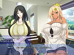 MILF and teen's lesbian encounter in hentai video