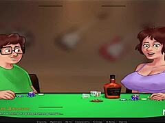 Hai să jucăm un joc de poker pe dezbracate cu mamele mature din desene animate
