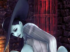 Sensuell Dimitrescu Milf med naturliga bröst i erotisk Resident Evil Village Hentai-video