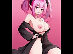 Anime mommy Narcissa's sensual domination and self-pleasure