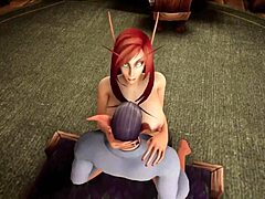 La MILF pelirroja se pone traviesa en un porno 3D inspirado en Warcraft