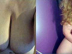 Il culo delle sorelle mature in mostra in una video chat POV