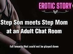 Enteado e madrasta se envolvem em um chat de áudio erótico