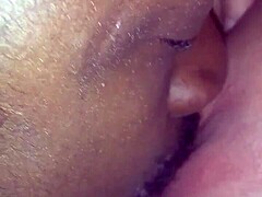 Licking and eating a milf's pussy until she cums hard