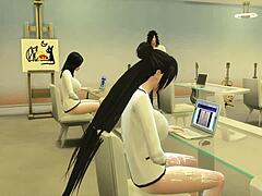 Sakura ja hänen oppilaansa nappaavat Madaran katsomassa pornoa musiikki-tunnissa ja harrastavat kolmikkoa