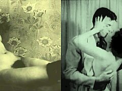 성숙한 영국 여성이 다크 랜턴 엔터테인먼트의 빈티지  비디오에서 자신의 성적 욕망을 탐구합니다