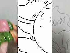Μια χοντρή hentai κοπέλα με μεγάλα βυζιά χτυπάει έναν άντρα και ένα κουνέλι σε ένα ζεστό βίντεο