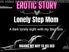 Anak tiri meneroka cerita audio erotis dengan ibu tirinya yang kesepian