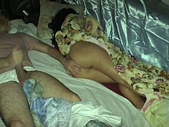 Amateur Indian stepson jerks off and fucks stepmom's big ass