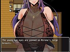 アジアの熟女 Mirena は口交を行い,彼女のヘンタイゲームの第5話で口に精液を受け取ります