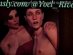 Genç heteroseksüel bir çocuk, iki transseksüel tarafından bir tabu orgy oyununda anal seks yapıyor