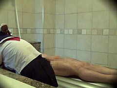 Watch these mature women in a massage parlor help save for college with part 2 of this hot video