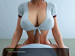 Üvey kız kardeş ve kocanın kıçlarını 3D olarak ovuşturmalarının çizgi film porno videosu