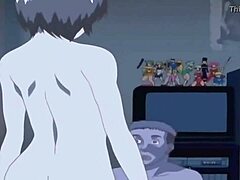 Stiefzus met grote tieten krijgt creampie in ongecensureerde anime