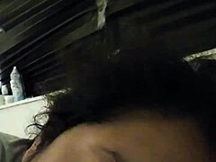 Latina BBW gives an amazing blowjob with average cock