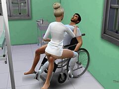 Sestrička svádza a podvádza svojho pacienta v HD videu