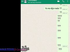 Latin MILF, üvey kız kardeşiyle Whatsapp webcam'de mastürbasyon yapıyor
