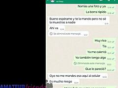 Latina MILF onanerer i Whatsapp webcam med stedsøster