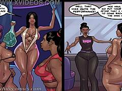 The Sexy Monster: A Big Ass Ebony Mommys Pole Dance Showdown